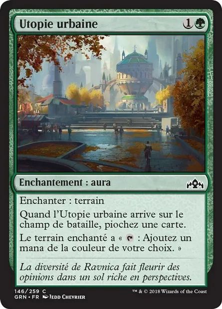 Utopie urbaine, carte Magic GRN 146 — extension Les Guildes de Ravnica