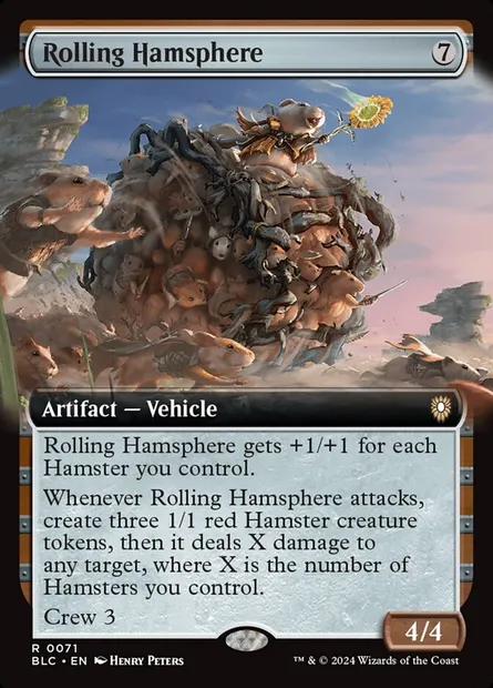 Rolling Hamsphere, Magic card BLC 71 — Bloomburrow Commander set