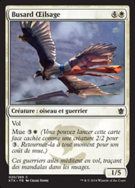 Busard Œilsage, carte Magic KTK 20 — extension Les Khans de Tarkir