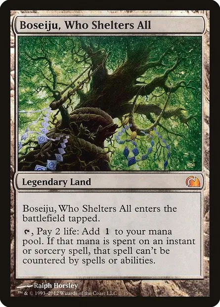 Boseiju, Who Shelters All, Magic card V12 2 — From the Vault: Realms set