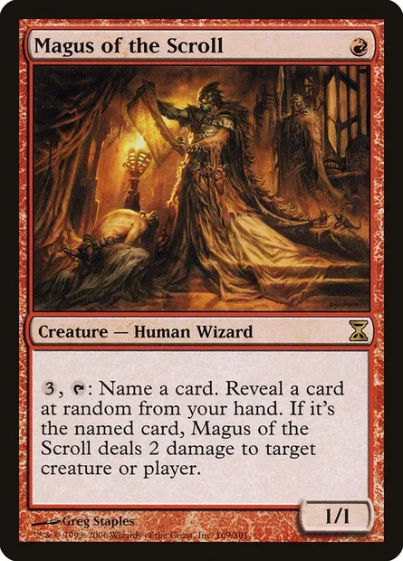 Magus of the Scroll, Magic card TSP 169 — Time Spiral set