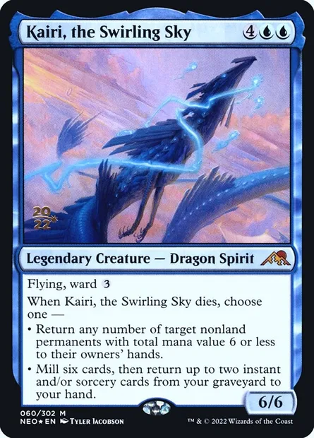 Kairi, le ciel tournoyant, carte Magic PNEO 60s — extension Kamigawa: Neon Dynasty Promos