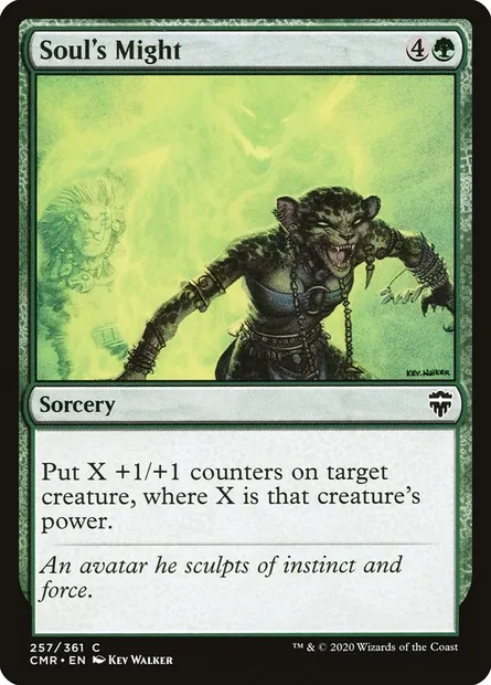 Soul's Might, Magic card CMR 257 — Commander Legends set