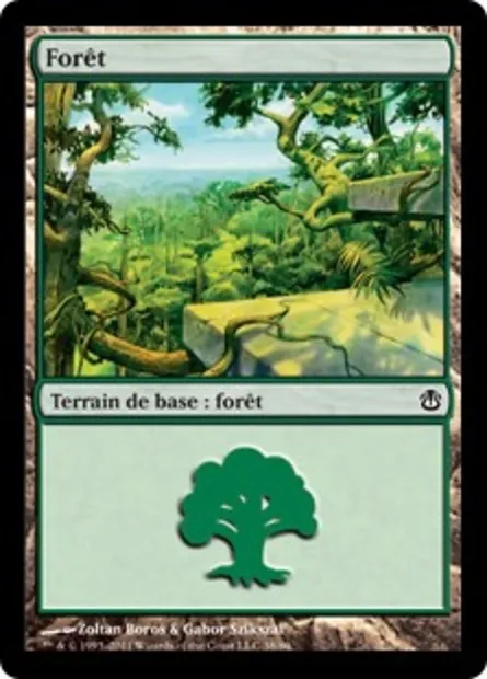 forêt, carte Magic DDH 38 — extension Duel Decks: Ajani vs. Nicol Bolas