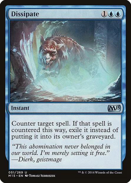 Dissipate, Magic card M15 51 — Magic 2015 set