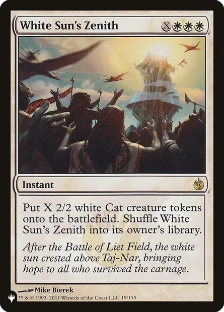 Zénith de Blancsoleil, carte Magic PLST MBS-19 — extension The List