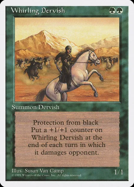 Whirling Dervish, Magic card 4ED 288 — Fourth Edition set