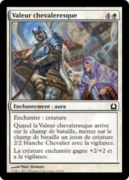 Valeur chevaleresque, carte Magic RTR 13 — extension Retour à Ravnica