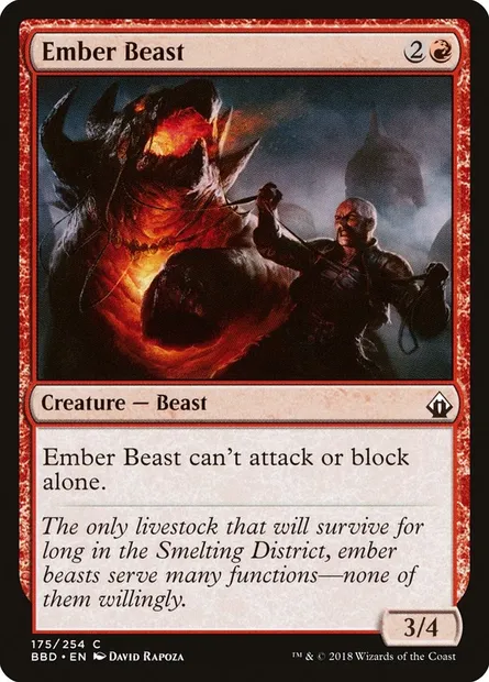 Ember Beast, Magic card BBD 175 — Battlebond set