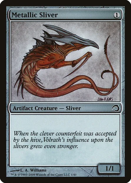 Metallic Sliver, Magic card H09 1 — Premium Deck Series: Slivers set
