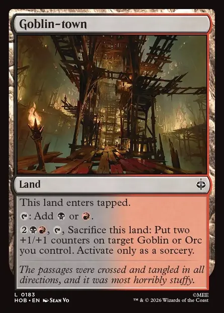 Goblin-town, Magic card HOB 183 — The Hobbit set