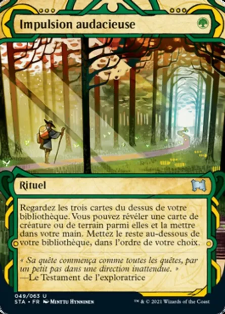 Impulsion audacieuse, carte Magic STA 49 — extension Strixhaven Mystical Archive