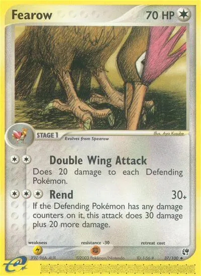 Fearow, Pokémon card SS 37 — Sandstorm set