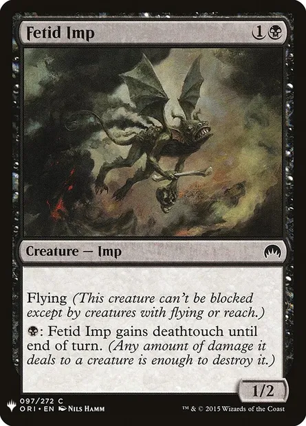 Fetid Imp, Magic card PLST ORI-97 — The List set