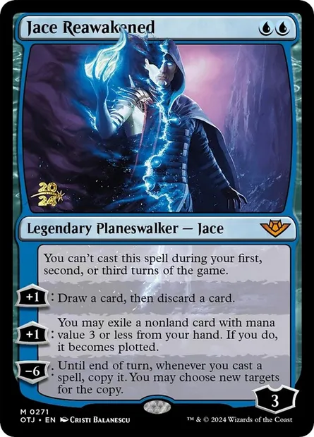 Jace ravivé, carte Magic POTJ 271s — extension Outlaws of Thunder Junction Promos