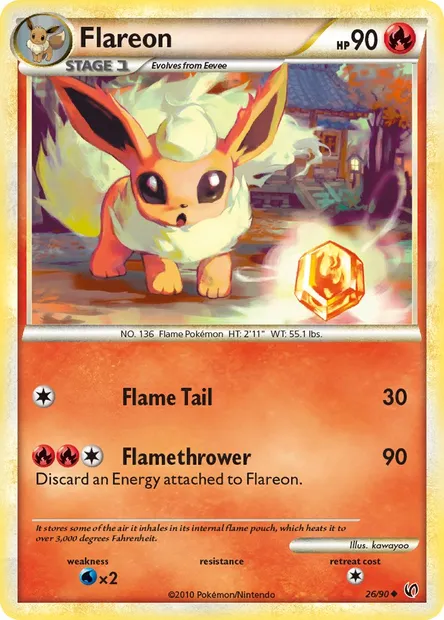 Flareon, Pokémon card UD 26 — Undaunted set