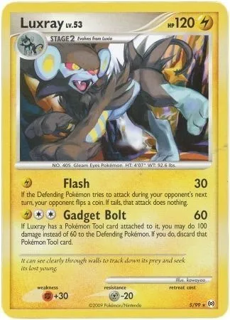 Luxray, carte Pokémon TDX 005-5 — extension Theme Deck & Blisters Exclusives