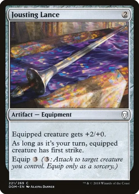 Jousting Lance, Magic card DOM 221 — Dominaria set