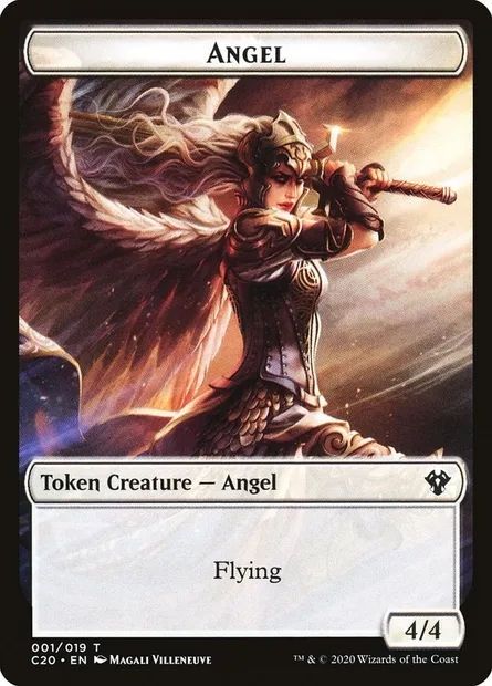 Angel, carte Magic TC20 1 — extension Commander 2020 Tokens