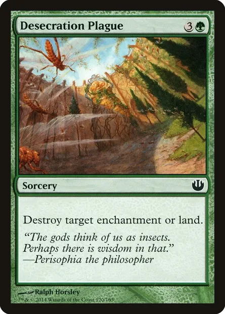 Desecration Plague, Magic card JOU 120 — Journey into Nyx set