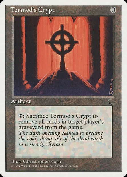 Tormod's Crypt, Magic card CHR 109 — Chronicles set