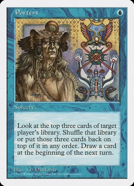 Portent, Magic card 5ED 110 — Fifth Edition set