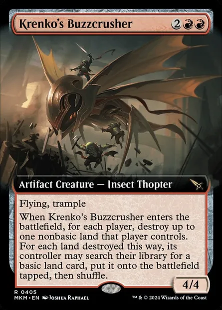 Krenko's Buzzcrusher, Magic card MKM 405 — Murders at Karlov Manor set