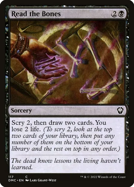 Read the Bones, Magic card DMC 117 — Dominaria United Commander set