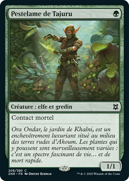 Pestelame de Tajuru, carte Magic ZNR 208 — extension Renaissance de Zendikar