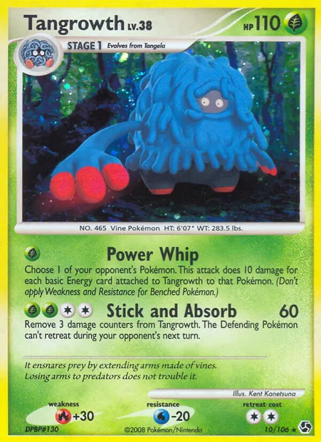 Tangrowth, Pokémon card GE 10 — Great Encounters set
