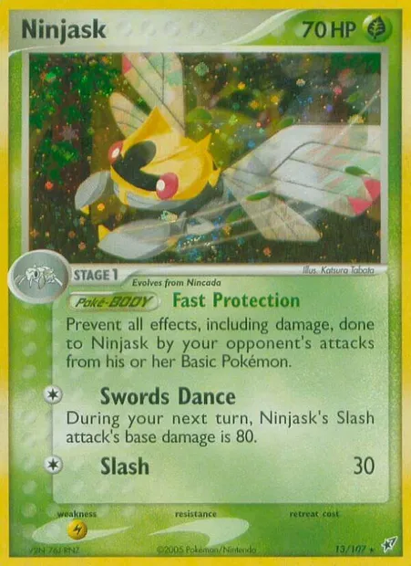 Ninjask, Pokémon card DX 13 — Deoxys set