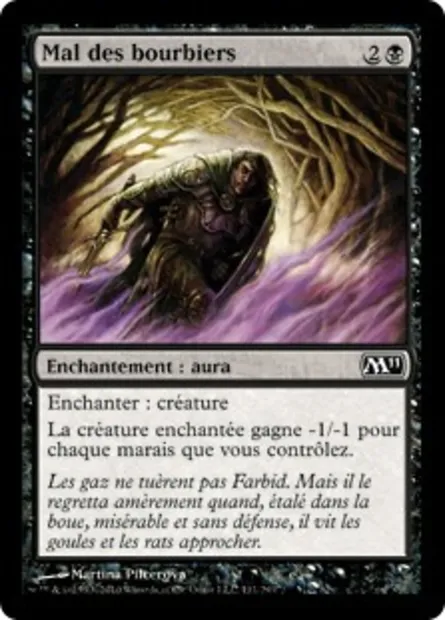 Mal des bourbiers, carte Magic M11 111 — extension Magic 2011