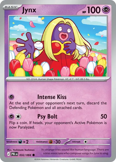 Jynx, Pokémon card PBL 032 — Pitch Black set