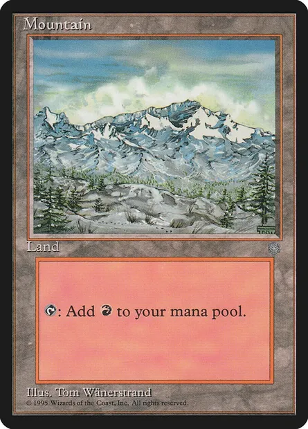 Montagne, carte Magic ICE 376 — extension Ere Glaciaire