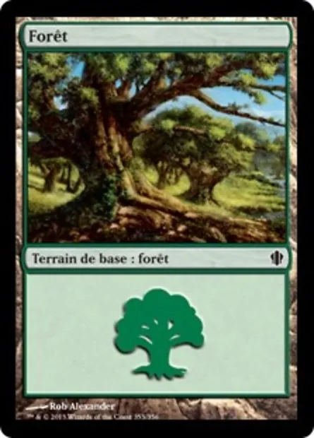 Forêt, carte Magic C13 353 — extension Commander 2013