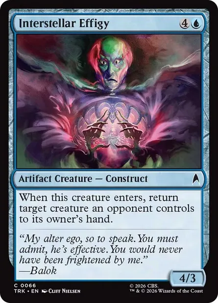 Interstellar Effigy, Magic card TRK 66 — Star Trek set