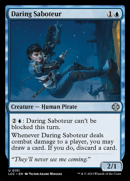Daring Saboteur, Magic card LCC 151 — The Lost Caverns of Ixalan Commander set