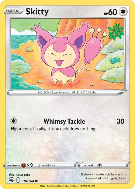 Skitty, Pokémon card FST 210 — Fusion Strike set