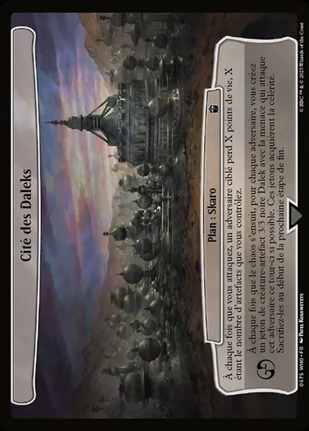 Cité des Daleks, carte Magic WHO 575 — extension Doctor Who
