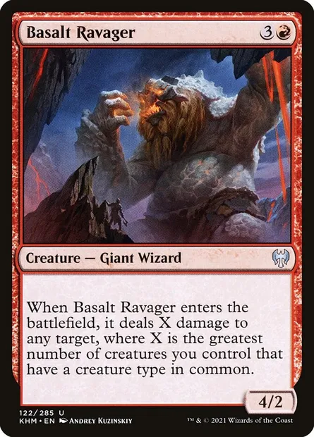 Basalt Ravager, Magic card KHM 122 — Kaldheim set