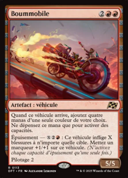 Boummobile, carte Magic DFT 113 — extension Aetherdrift