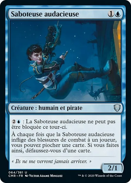 Saboteuse audacieuse, carte Magic CMR 64 — extension Commander Legends
