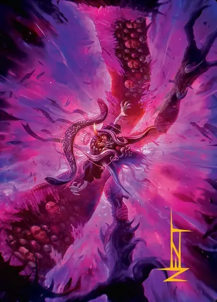 Hades, Sorcerer of Eld // Hades, Sorcerer of Eld, Magic card AFIN 12 — Final Fantasy Art Series set