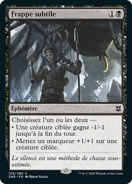 Frappe subtile, carte Magic ZNR 128 — extension Renaissance de Zendikar