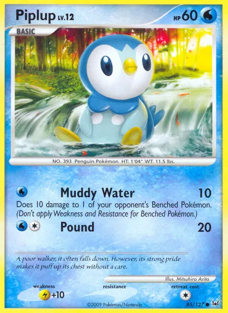 Piplup, Pokémon card PL 85 — Platinum set