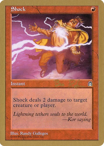 Shock, Magic card WC98 br98b — World Championship Decks 1998 set