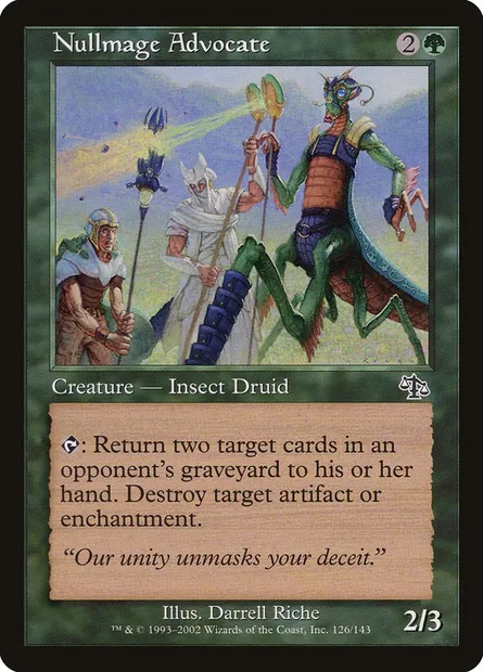 Nullmage Advocate, Magic card JUD 126 — Judgment set