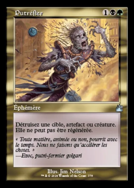 Putréfier, carte Magic RVR 378 — extension Ravnica Remastered