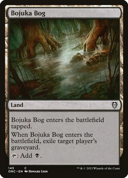 Bojuka Bog, Magic card ONC 145 — Phyrexia: All Will Be One Commander set