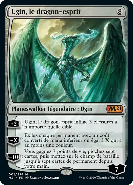 Ugin, le dragon-esprit, carte Magic M21 1 — extension Core Set 2021